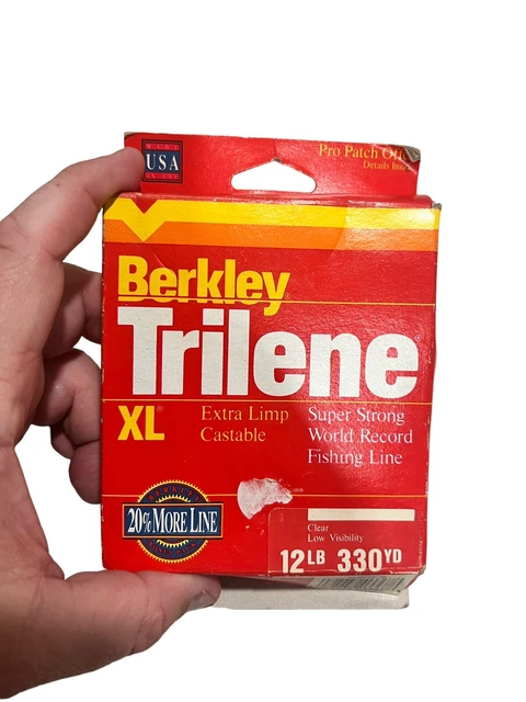 Berkley Trilene Xl Smooth Casting 12 Lb 330 Yard Low Vis Clear Fishing Line New