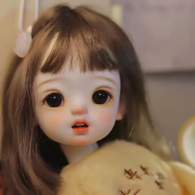 Bambola 1/6 BJD palla in resina articolata regalo trucco viso dipinto a mano occhi nudi corpo nudo