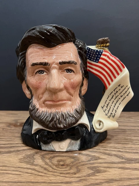 Royal Doulton 'Abraham Lincoln' D6936 Large Character Jug 1992  - Ltd. To 2500
