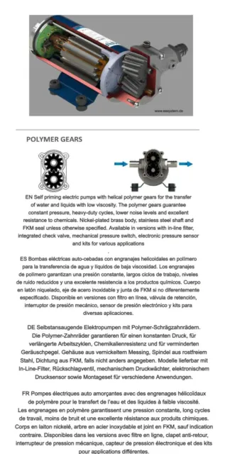 MARCO UP3-P Pompe Avec Polymerrädern 15 L / Minimum 2 Espèces 12V Made IN Italy 3