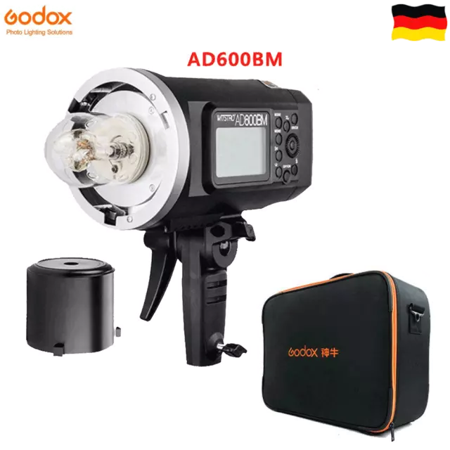Godox AD600BM 2.4G HSS Bowens Blitz Outdoor flash con batería + maleta CB-09