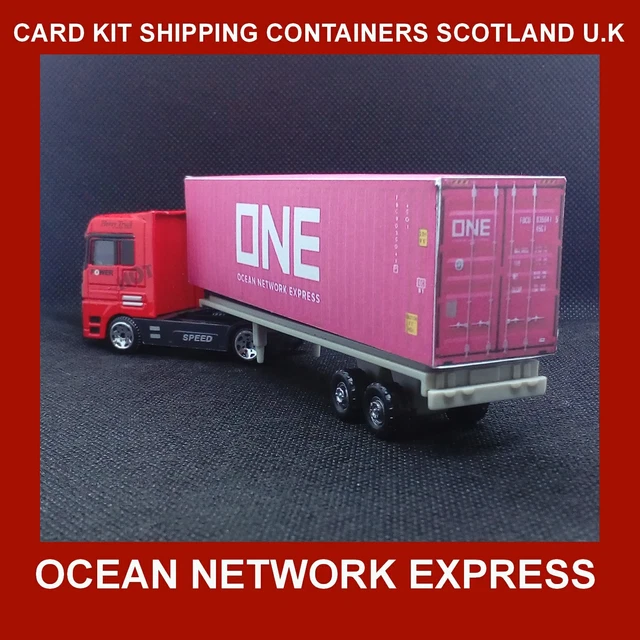 Model Train Shipping Containers 3 HO Scale 1:87 40ft Shipping Containers &ndash; Different Numbers, Painted &amp; Ready HO Scale Containers