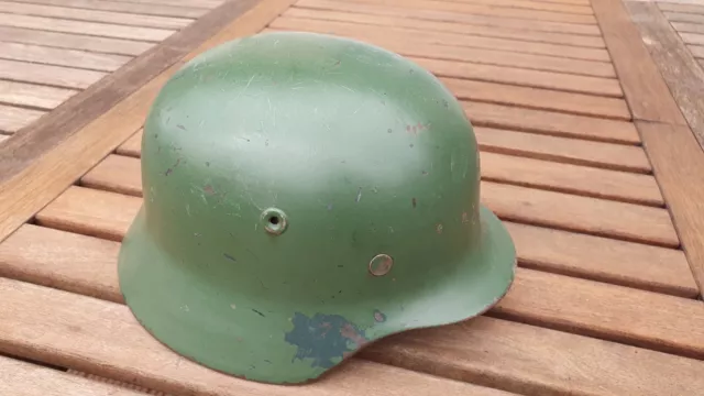 Wehrmacht Stahlhelm 2. Weltkrieg WK2 WW2 neues Inlay, Bundesgrenzschutz Polizei