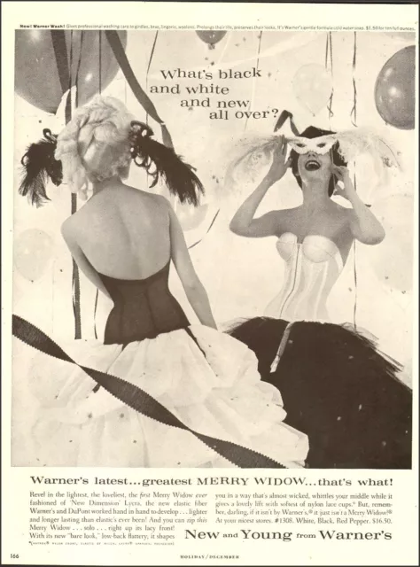 1956 Vintage WARNERS STRAPLESS BRAS Vintage Lingerie Ad