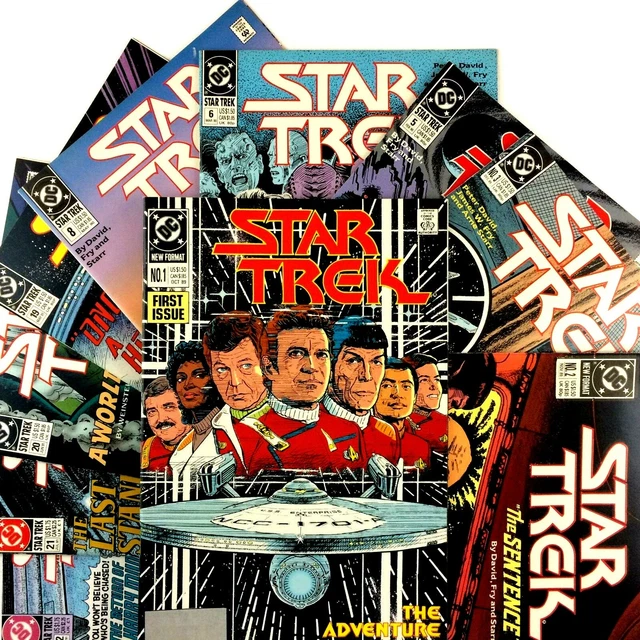 Star Trek 10 Comic Lot DC Volume 2 Issues 1 2 3 5 6 8 19 20 21 22 Kirk Spock