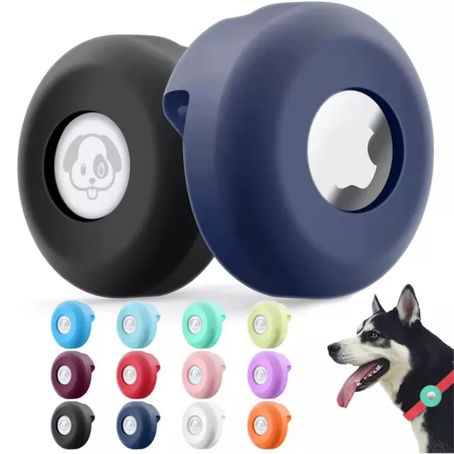 Silicone Airtag Étui pour Apple Chat Chien Col Pince Anti-loss Animal Housse' #Y