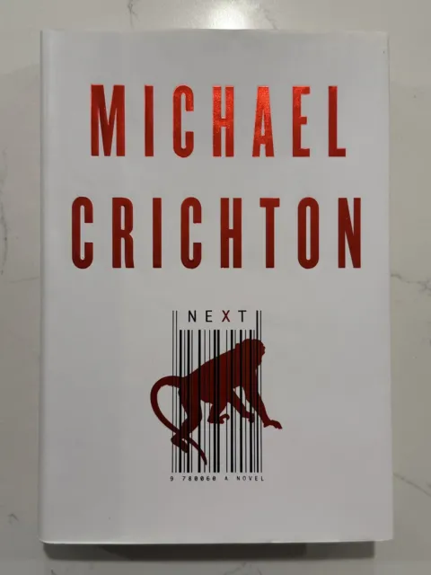 Michael Crichton “Next” Signed Book HC “Jurassic Park” Autograph