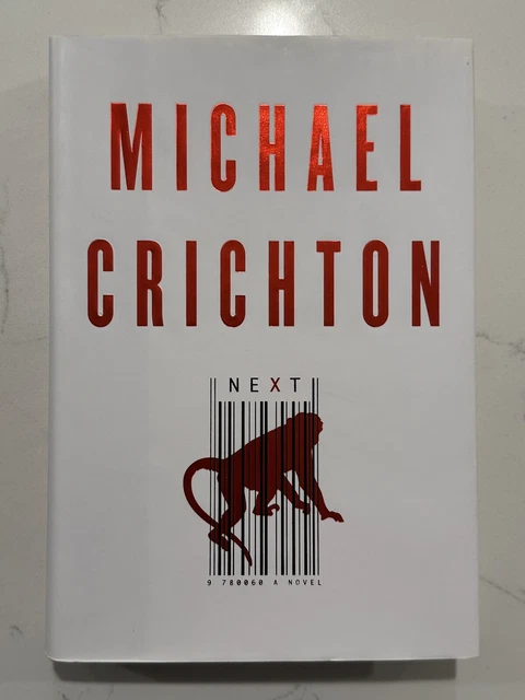 Michael Crichton “Next” Signed Book HC “Jurassic Park” Autograph