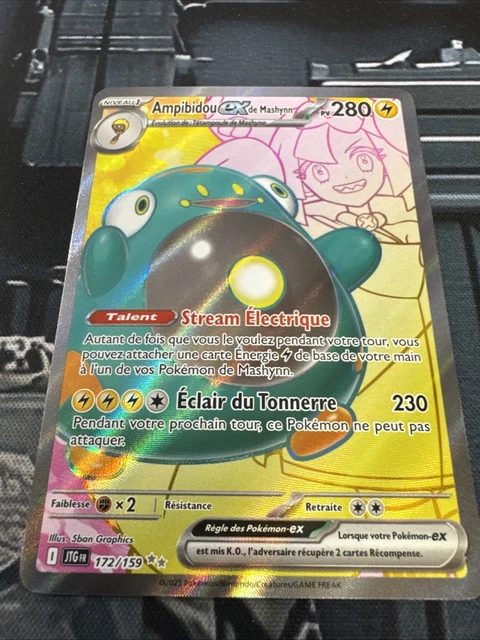 Carte Pokémon - Ampibidou EX De Mashynn 053/159 - EV09 Aventures
