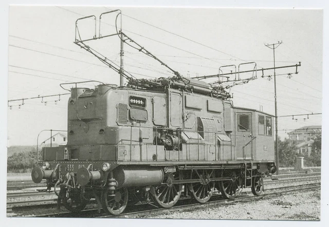 22217] LOCOMOTIVA TRIFASE FS E.333.012 A CARMAGNOLA Cuneo 1961 Ferrovia ...