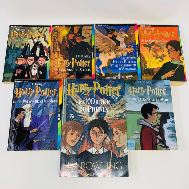 Lot 7 Harry Potter Livres #1-7 Série Complète J.K Rowling Paperback Books French