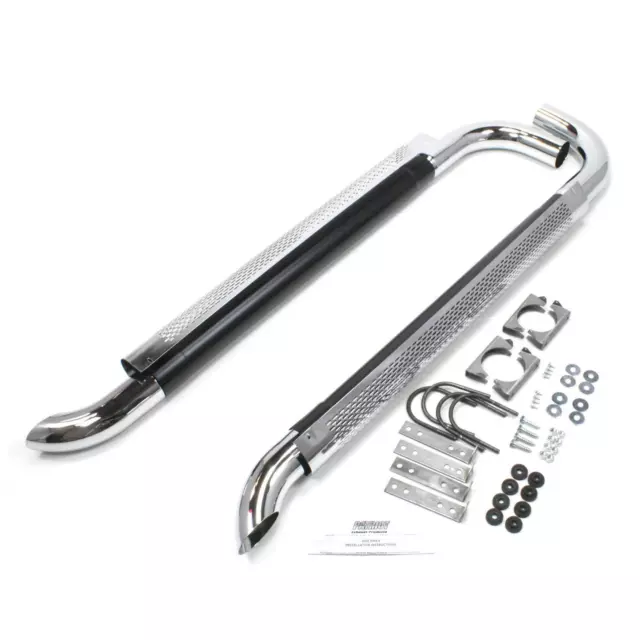 Patriot Exhaust H1050 Side Exhaust, Chrome, 50 Inch