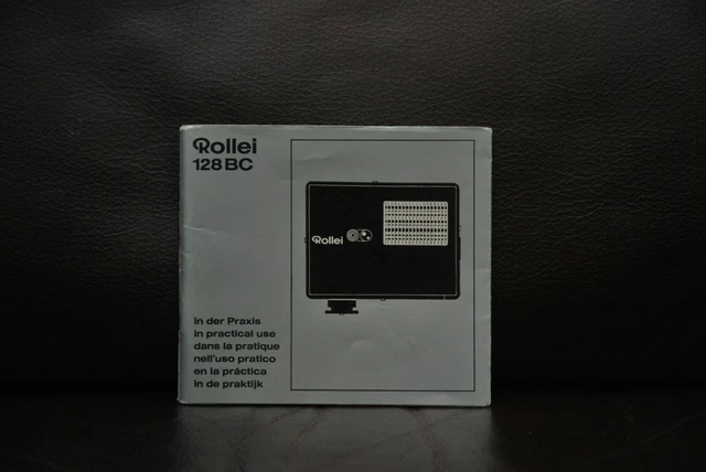 Rollei 128Bc Flash Flashgun Original Instruction Manual Book Guide Instructions