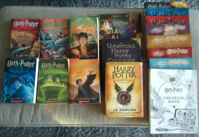 Harry Potter Paperback Set 1-7 Complete Series + Cursed Child Lot