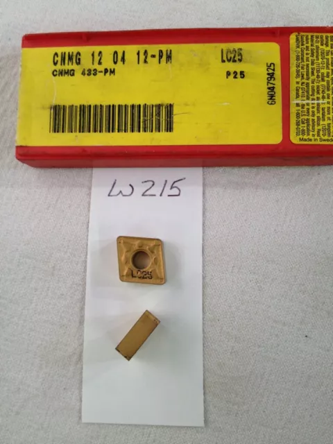 6 New Sandvik Cnmg 433 Pm Carbide Inserts Gr: Lc25. 120412Pm Sweden Made {W215}