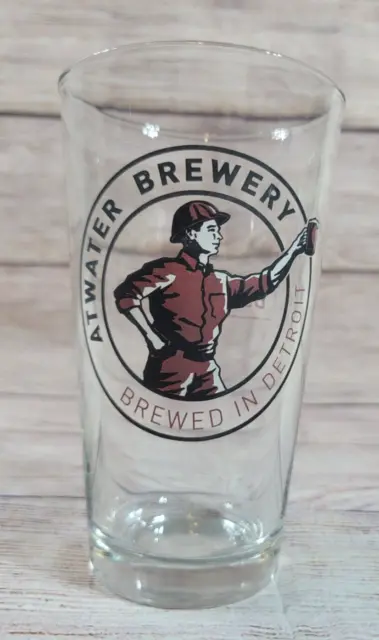 Atwater Brewing Beer Pint Glass Brewed In Detroit Beer Is Good
