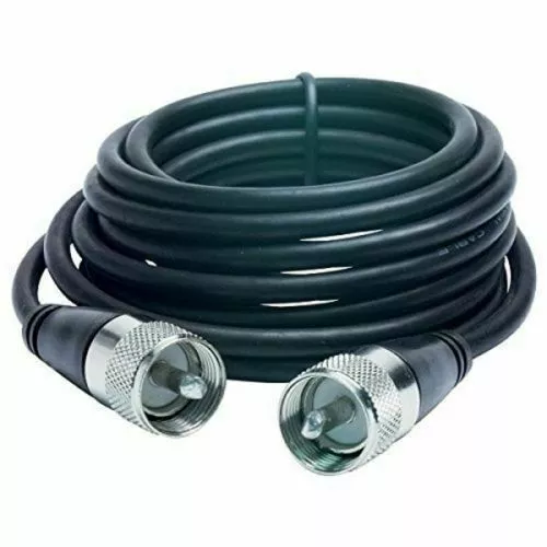 ProTrucker PTRG58-18 18' Roll UHF Coax PL-259 Connectors CB Radio Ham Antenna