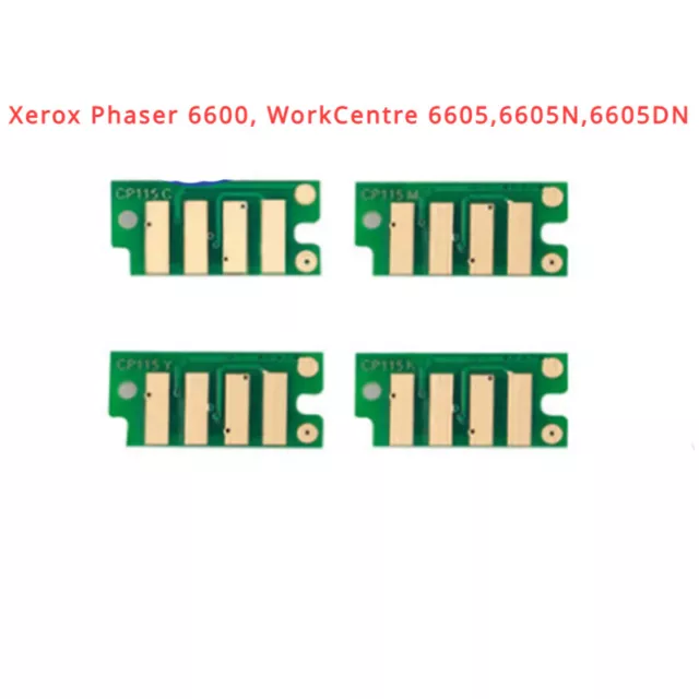 4 Toner Chip (106R02225 - 8) for Xerox Phaser 6600, WorkCentre 6605,6605N,6605DN