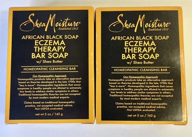 Lote de 2 Jabón de Terapia de Karité Negro Africano Eczema Terapia con Mantequilla de Karité 5 OZ Nuevo