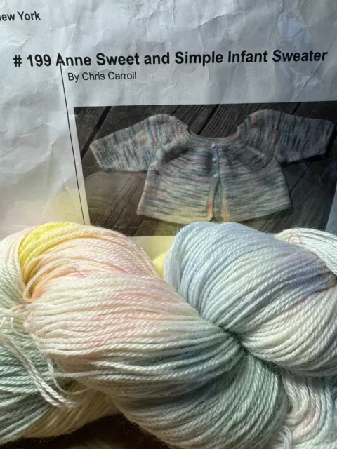 Kit de suéter infantil dulce y simple Anne de Schaefer Yarns