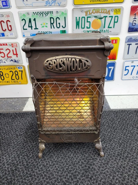 Vintage Griswold Metal Gas / Propane Copper Radiant Room Heater Vintage Griswold Metal Gas / Propane Copper Radiant Room Heater