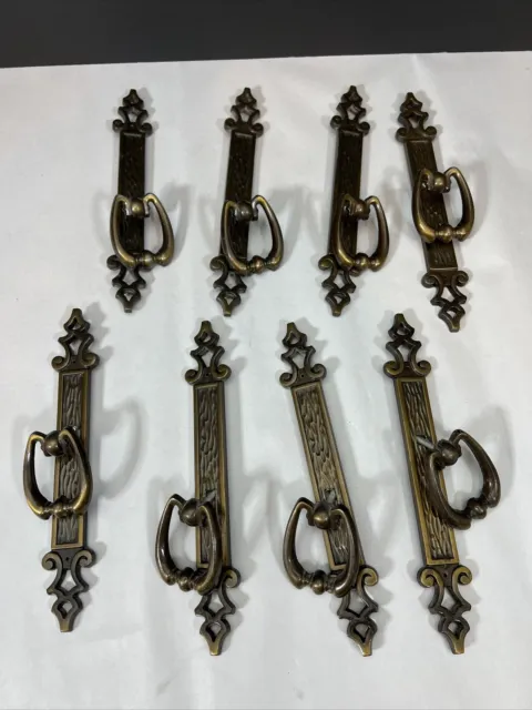 8  Vintage Amerock Madeira Cabinet Drawer Door Pull T-171 Antique Style