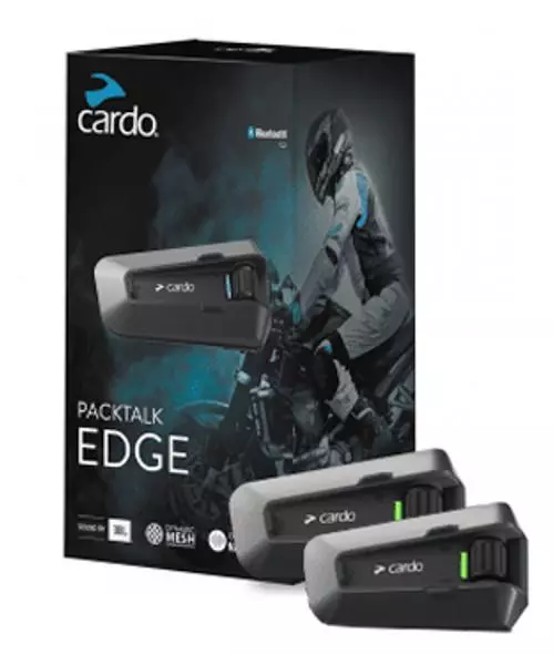 Cardo Packtalk Edge Duo Bike to Bike Bluetooth Intercom System