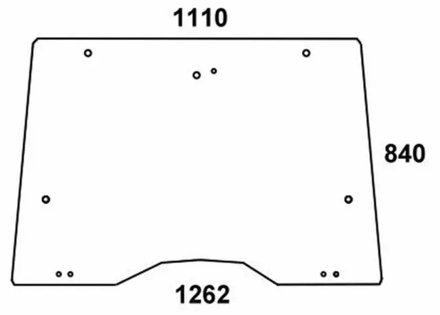 Frontscheibe - MF 3901099M1 - Kabine Serie 300 Serie 342,350, 352, 355, 360, 362