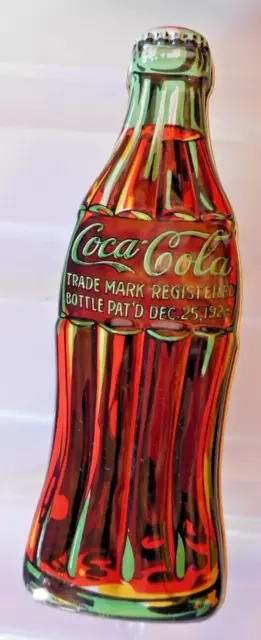 Coca-Cola, "Coke Bottle Gift Tin" Coke Bottle Shaped Metal 10" Storage Tin