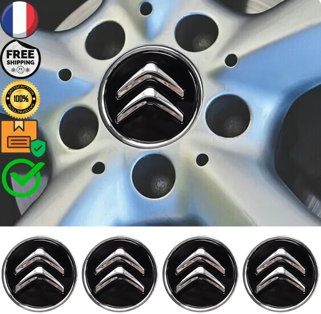 4 Pièces Cache Moyeux Pour Citroën 60mm C1 C2 C3 C4 C5 Cache