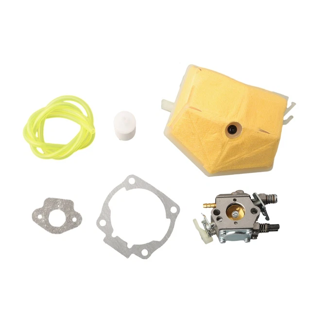 HURI Vergaser-Set Für Kettensäge - Passt Für Poulan, Walbro WT-89/WT-891, Inkl. Dichtung & Schläuche