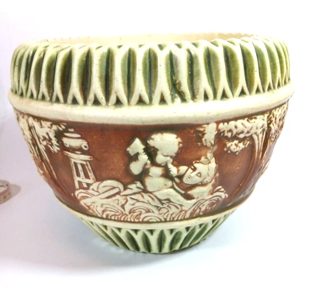 ROSEVILLE DONATELLO POTTERY Jardiniere Planter Pot Antique $161.50
