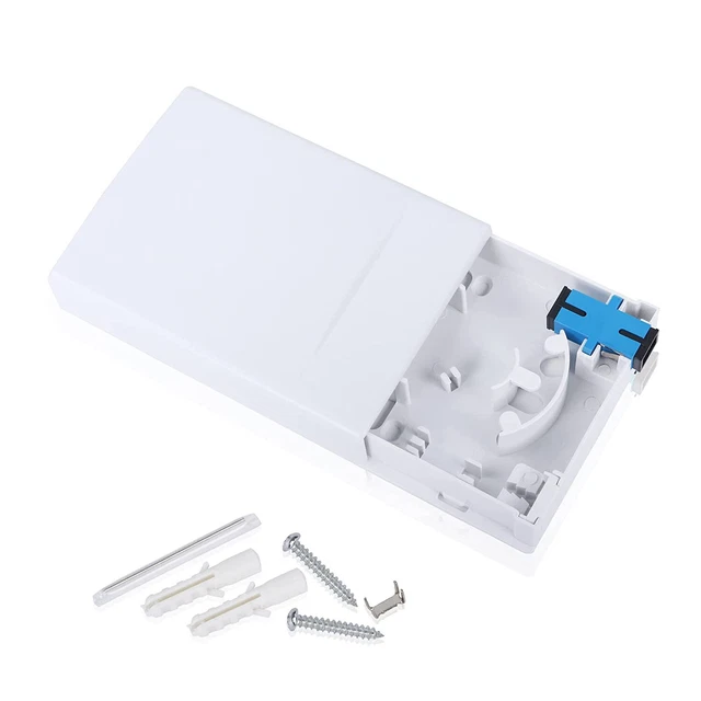 Boîte jonction fibre optique port connecteur FTTH SC/APC Raccod câbles câble fil