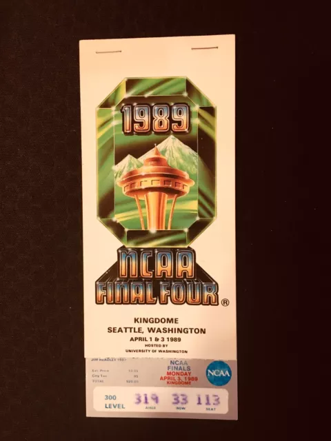 1989 NCAA Final Four Tickets:  Michigan vs. Seton Hall!  Great Condition!