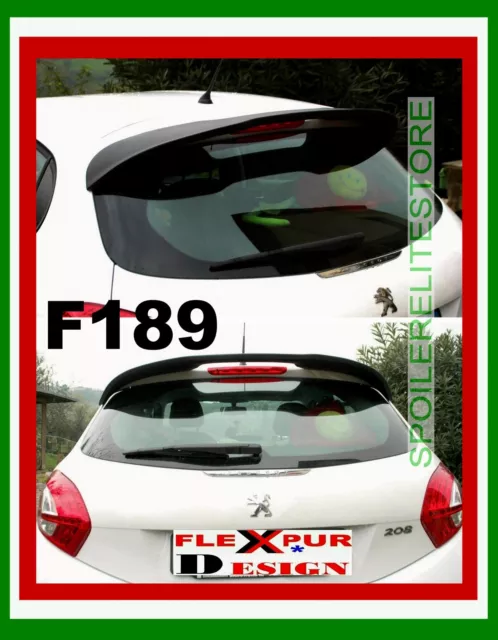 Spoiler Alettone Posteriore Peugeot 208  3 -5 Porte Grezzo  F189G-Tr189-1