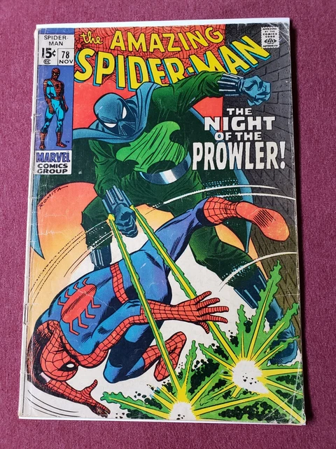 AMAZING SPIDER-MAN #78 1st Prowler Apperance Marvel VG $105.00