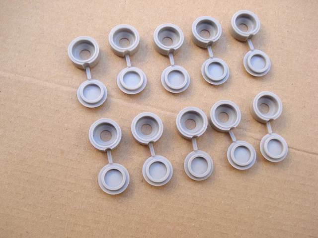 Lot De 100 Caches Vis Noirs PVC – Diamètres 14 Et 17,5 Mm, Pour Finition Propre