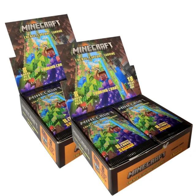 Minecraft - Create Explore Survive Serie 3 carte collezionabili 2 display (36 booster)