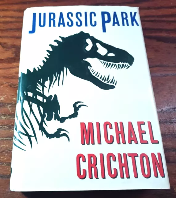 Michael Crichton / Jurassic Park 1ST TRADE EDITION HBDJ LATER PRINTING