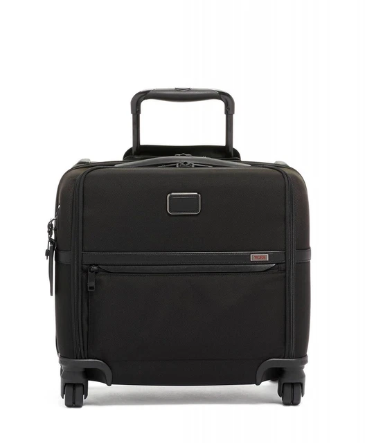 TUMI Alpha 3 Deluxe 4 Wheeled Wheel laptop Briefcase Carry On Travel Weekender