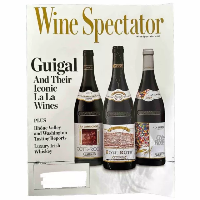WINE SPECTATOR MAGAZINE March 2024 Guigal and Their Iconic La La Wines £3.26 PicClick UK