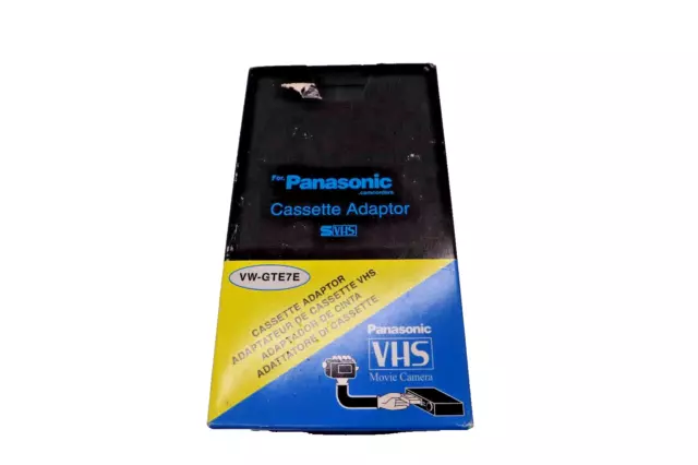 ADAPTADOR DE CASETE PANASONIC VW-TCA7E para videocámara VHS-C/S-VHS-C a VHS  EUR 34,63 - PicClick ES
