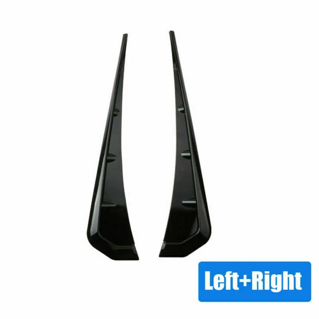 2pcs Universal Glossy Black Car Exterior Side Fender Vent Air Wing Cover Trim
