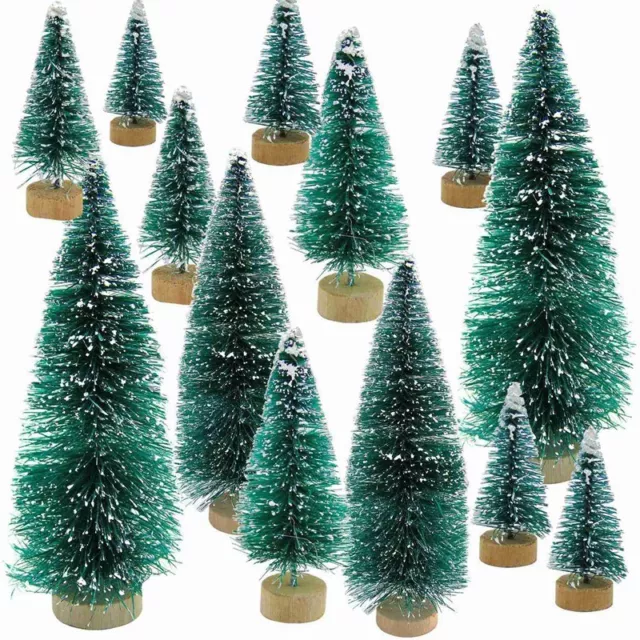 34 Piezas  áRbol de Navidad Nieve Helada PequeñO áRbol de Pino DIY Artesaní8447