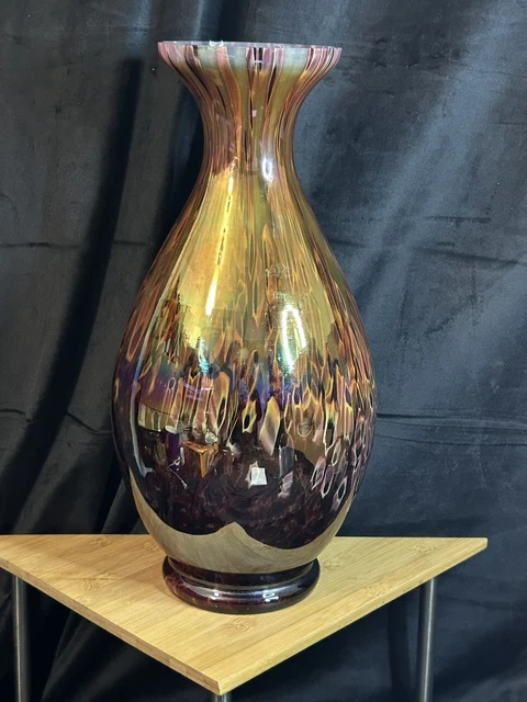 Vase Irisé Art Nouveau Jugendstil 1900 Bohème Wilhelm Kralik Vase Irisé Art Nouveau Jugendstil 1900 Bohème Wilhelm Kralik