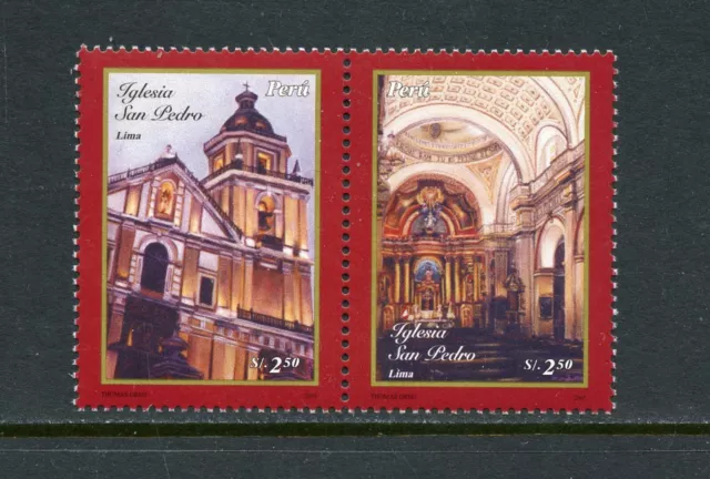 R2804 Pérou 2006 St.Peter's Church Paire MNH