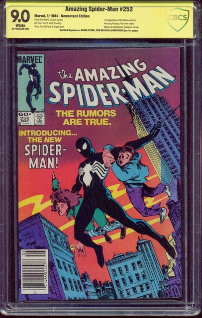 Amazing Spider-Man # 252 Cbcs 9.0 Vf/Nm  Ss Stern, Defalco & Frenz Page 1 G-881