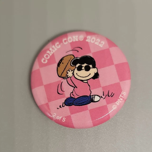 PEANUTS LUCY VAN PELT SDCC 2022 Comic Con Daily Button Pin Exclusive