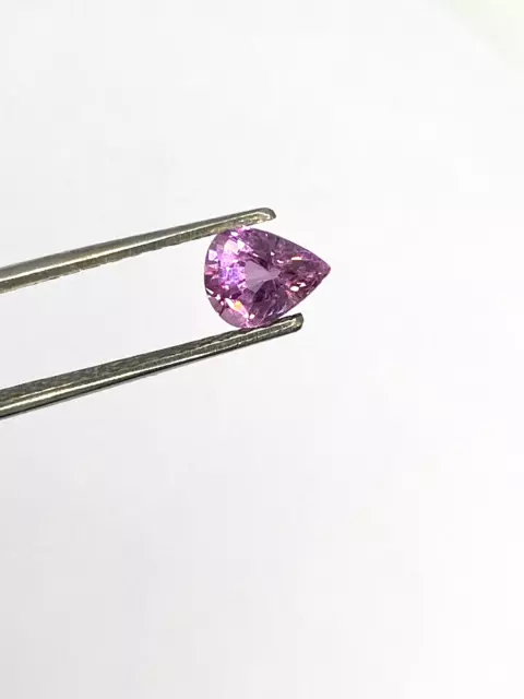 Natural 0.74 Ct PINK SAPPHIRE Pear Cut 6 x 4mm Loose Gemstone Certified VAL $475