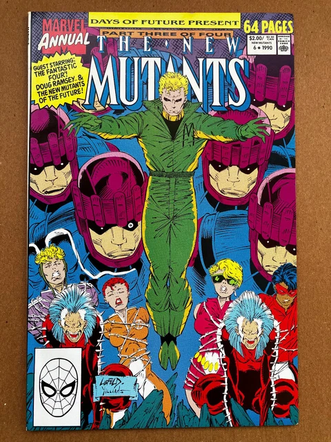 New Mutants Annual 6 - Estimate 9.6 Near Mint, 1990 First Shatterstar Appearance